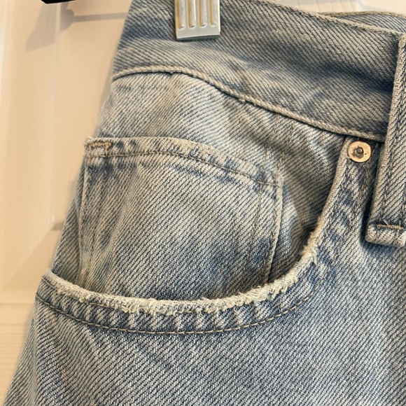 Hudson James Wide Leg Jeans in Iris - Sold at Anthropologie- Light Wash - Picture 7 of 12